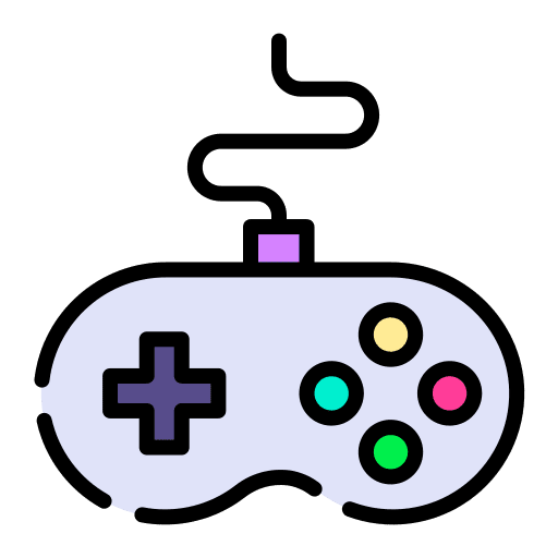 Gamepad games entertainment vr gaming icon
