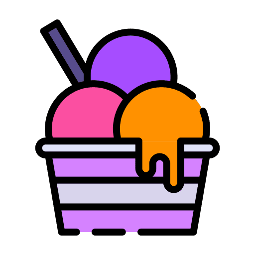 Ice cream summer food and restaurant ice cream icon