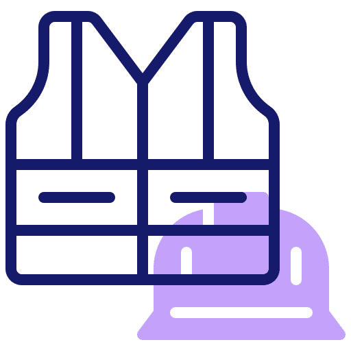 Safety vest equipment safety icon Safety vest equipment safety icon