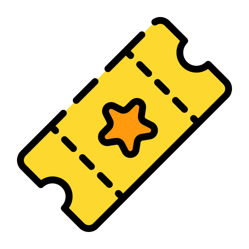 Ticket validating ticket film tickets icon