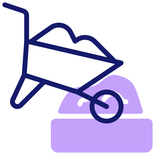 Wheelbarrow construction and tools construction wheelbarrow icon Wheelbarrow construction and tools construction wheelbarrow icon