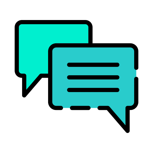 Chat message dialogue communications icon