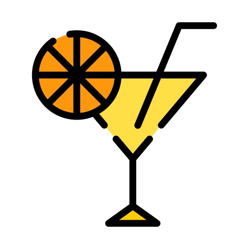 Cocktail drinks food and restaurant party icon Cocktail drinks food and restaurant party icon