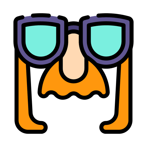 Fun glasses glasses carnival joke icon Fun glasses glasses carnival joke icon