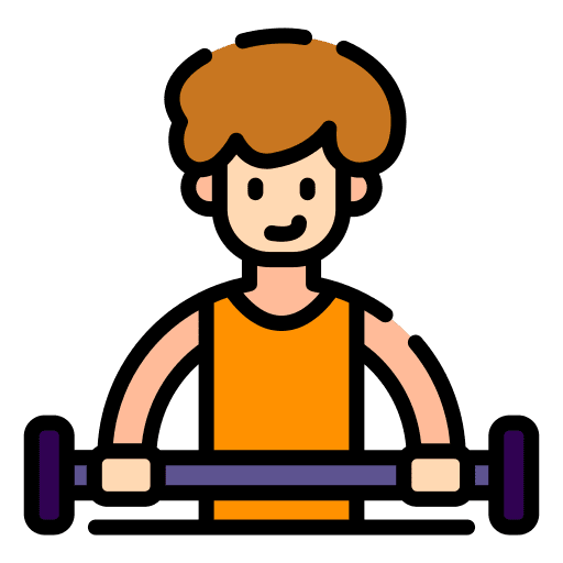 Weightlifting barbell fitness exercise icon Weightlifting barbell fitness exercise icon