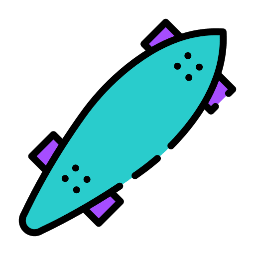 Longboard sport skater sportive icon Longboard sport skater sportive icon