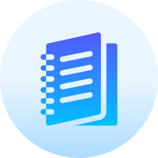 Notebook plan write study icon