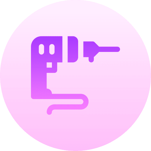 Drilling machine technology home repair construction and tools icon Drilling machine technology home repair construction and tools icon