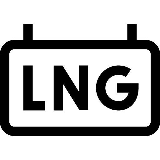 Lng signaling natural gas liquified natural gas icon