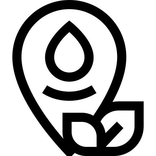 Natural gas gas drop industry icon