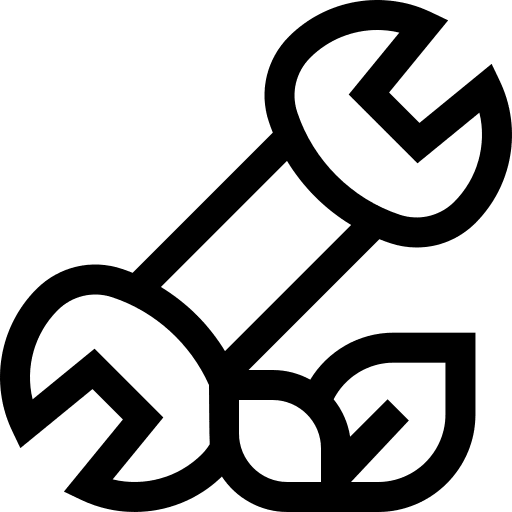 Maintenance industry service eco icon