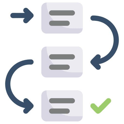 Workflow flowchart marketing workflow icon