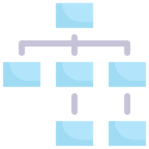 Hierarchical structure hierarchical structure organization networking icon Hierarchical structure hierarchical structure organization networking icon