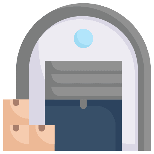 Warehouse limited stock storage shipping and delivery icon Warehouse limited stock storage shipping and delivery icon