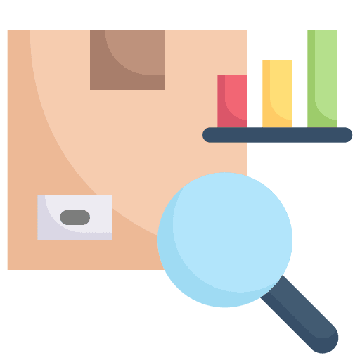 Analytics magnifying glass market analysis growth icon Analytics magnifying glass market analysis growth icon