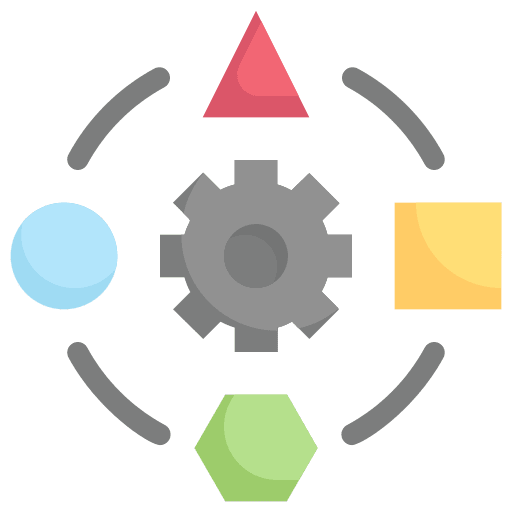Developing development shape create icon Developing development shape create icon
