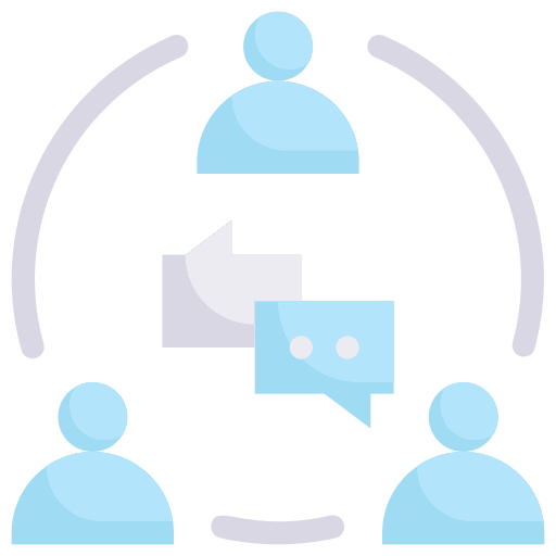 Discussion speech bubble debate teamwork icon Discussion speech bubble debate teamwork icon