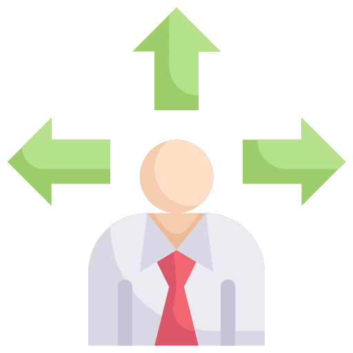 Opportunity businessman choice vision icon Opportunity businessman choice vision icon