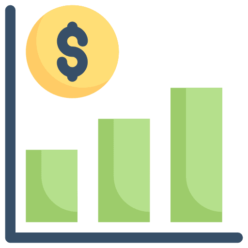 Profit graphic graph money icon Profit graphic graph money icon
