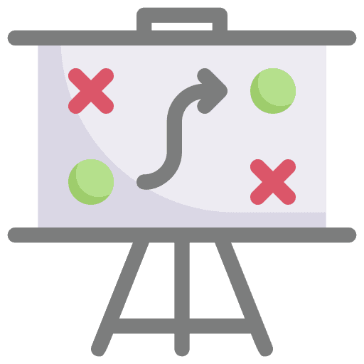 Strategy marketing strategy flow icon Strategy marketing strategy flow icon