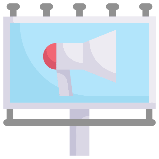 Billboard billboard advertisement ads icon Billboard billboard advertisement ads icon