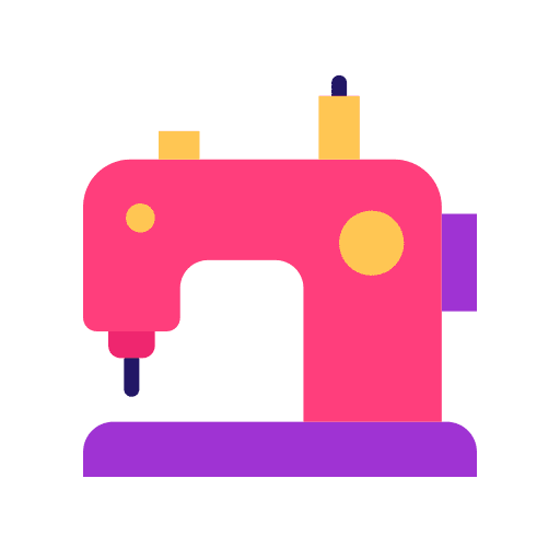 Sewing machine hobbie machine tailor icon