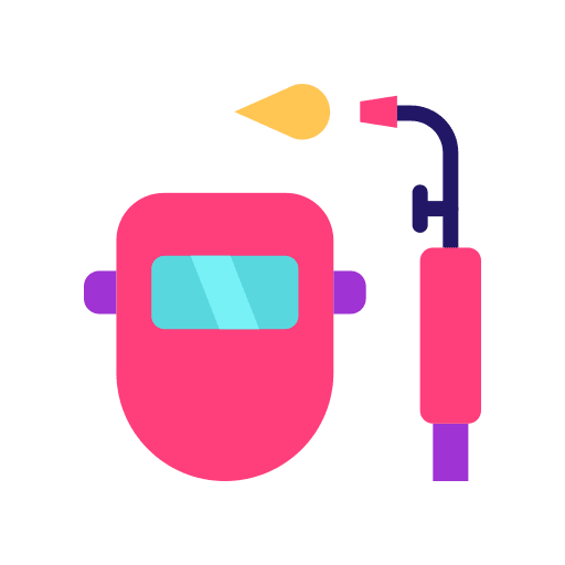 Welding industry security welding icon