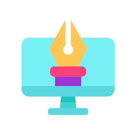 Digital art designer pen tool edit tools icon