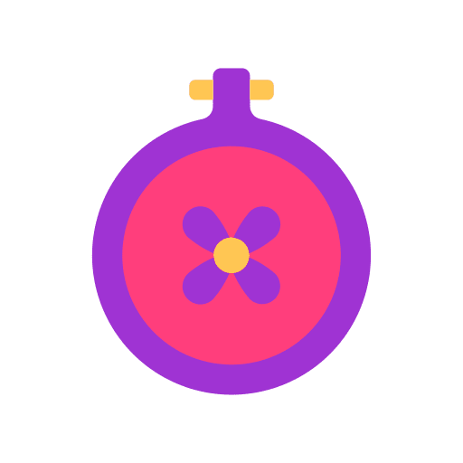 Embroidery sewing hobbies and free time embroidery icon