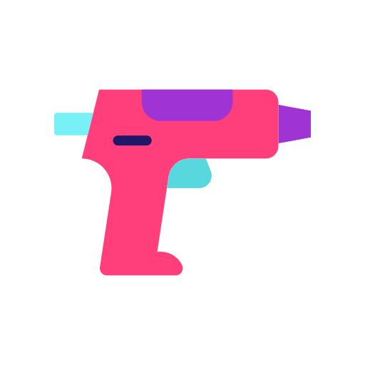 Glue gun construction and tools glue gun craft icon