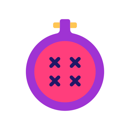 Cross stitch fashion handcraft stitching icon