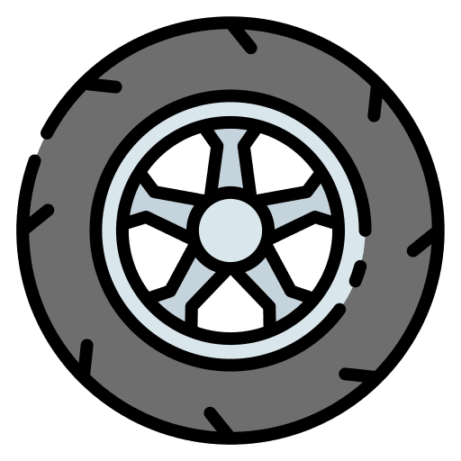Tyre transportation wheels car icon