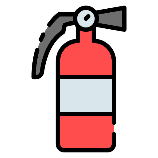 Fire extinguisher security fire extinguishers equipment icon