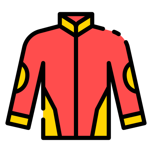 Jacket fashion transportation motorcycle jacket icon