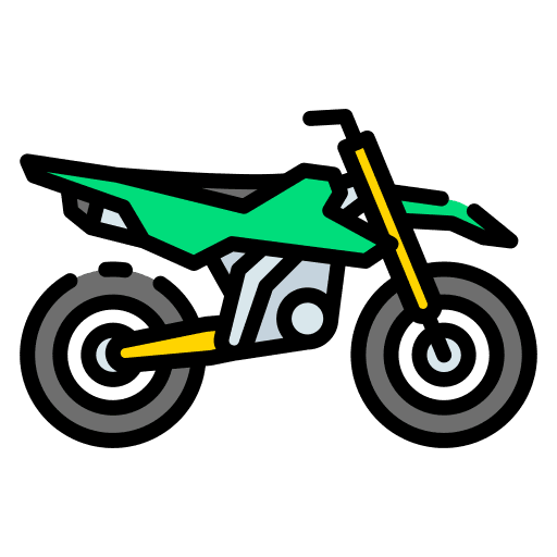 Motocross enduro sport transportation icon Motocross enduro sport transportation icon