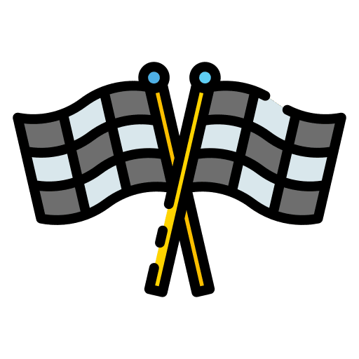 Race finish finish flag race flag icon Race finish finish flag race flag icon