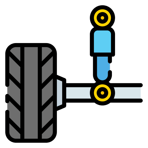 Suspension wheel suspension transportation icon Suspension wheel suspension transportation icon