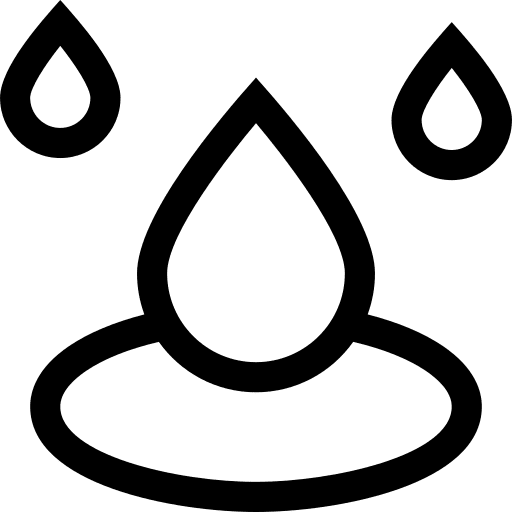 Mineral water element rain waterdrop icon