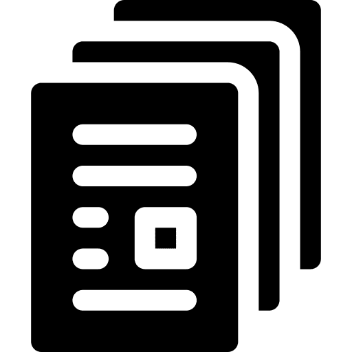 Copy records document text icon