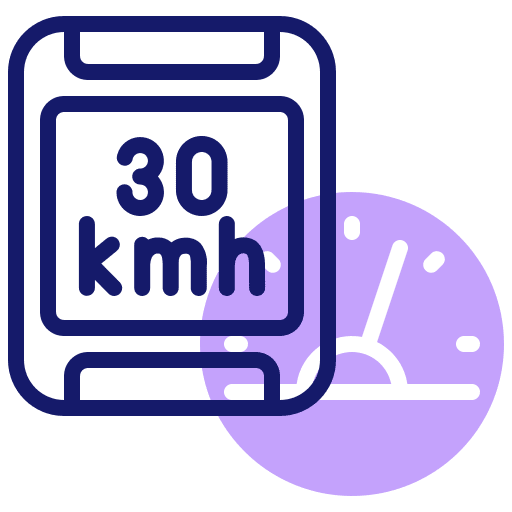Tracker measure speedometer speed icon