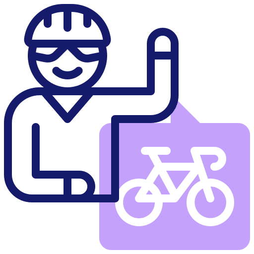 Cyclist sports and competition man people icon