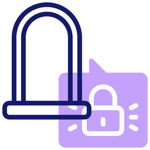 Lock bike padlock lock icon Lock bike padlock lock icon