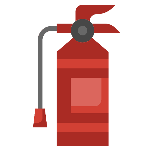 Fire extinguisher protection security equipment icon