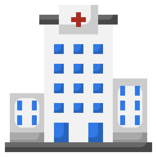 Hospital nursing building healthcare and medical icon Hospital nursing building healthcare and medical icon