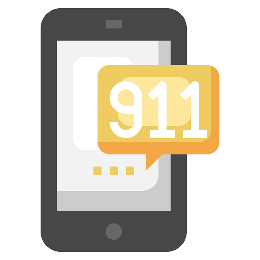 Emergency call mobile phone 911 cellphone icon Emergency call mobile phone 911 cellphone icon