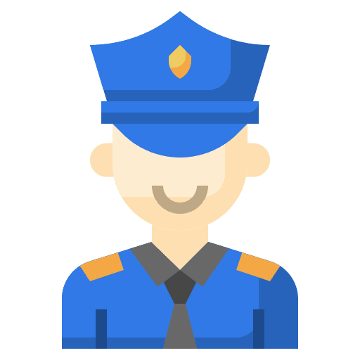 Police professions and jobs policemen guardian icon Police professions and jobs policemen guardian icon