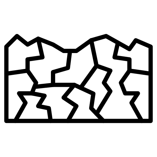 Land desert dry land icon