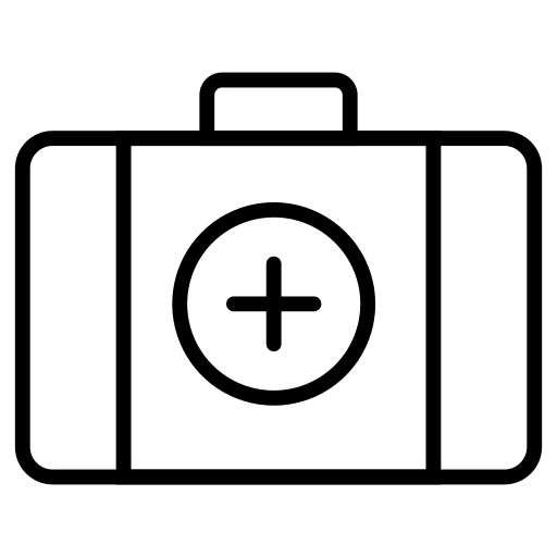 First aid kit medical healthcare and medical equipment icon