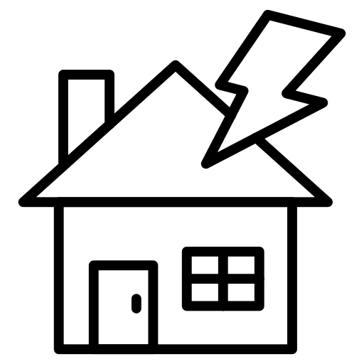 House storm weather home icon