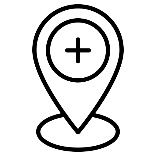 Pin point pin point add plus icon